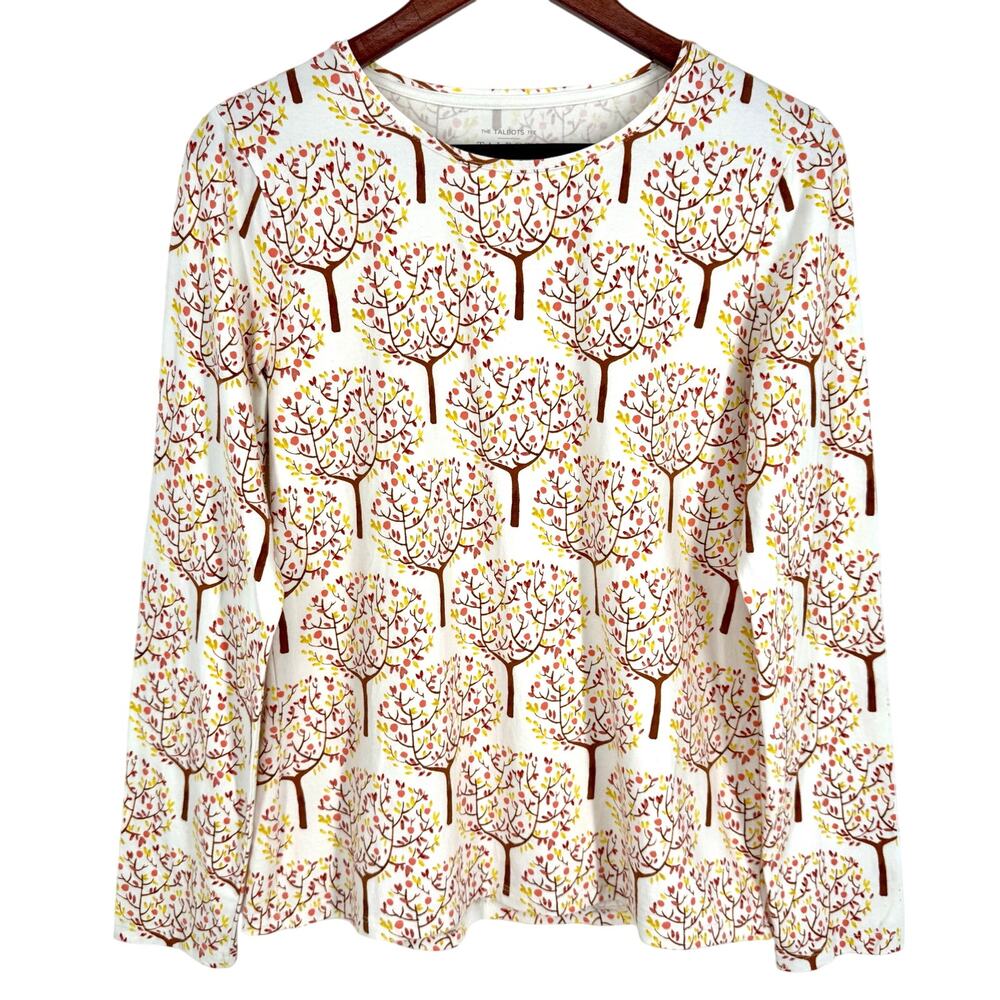 Talbots The Talbots Tee Medium Fall Autumn Thanksgiving Blouse Shirt Top Winter